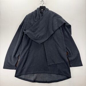 NWT The Drop Monet McMichael Charcoal Tunic Removable Scarf Women's XL Limited